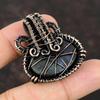 Labradorite Copper Wire Wrapped Pendant Handmade Pendant Labradorite Pendant For Women Wrapped Pendant Gift For Him Gemstone Copper Jewelry