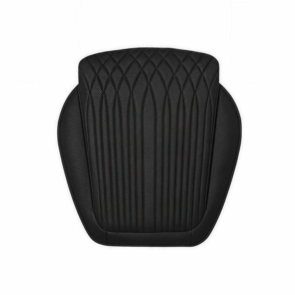 Breathable Car Seat Pad Nappa Leather Four Seasons Cushion Auto Universal