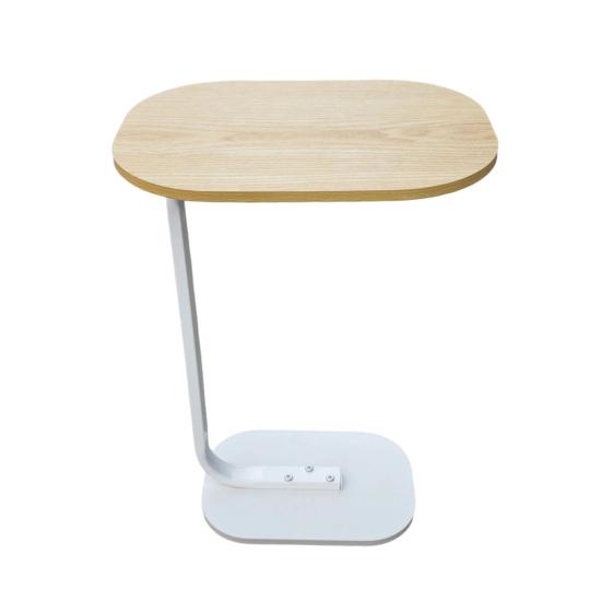 С-образный Приставной Столик Гостиная Спальня Уголок Офиса Металлический Каркас Кофейный Столик Прикроватная Тумбочка Современный Овальный Боковой Столик для Дивана Кушетки Маленькое Пространство