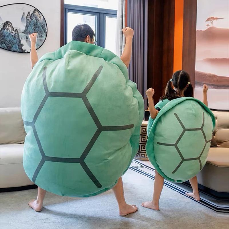 80100Cm Turtle Shell Plush Toy Sleeping Bag Stuffed Soft Tortoise Pillow Cushion Creative Toys Christmas Costume Game Gift