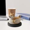 Dog Duck Figurine French Bulldog Corgi Samoyed Dobermann Border Collie Statue Sculpture Home Office Decoration Ornament