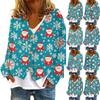 Women's Fashion Short Coat Casual Long Sleeve Printed Single Breasted Plush Top