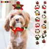 Christmas Pet Collar Dog Collar Christmas Tree Old Man Elk Hair Ball Dog Necklace Collar Decoration