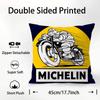 M-MichelinS T-Шины Наволочка Плюшевая Ткань Мягкий Двусторонняя Печать Чехол для Подушки Дивана Наволочки