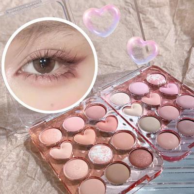 Heart Keyboard 12 Color Eye Shadow Стойкий High Color Rendering Smooth Powder Eye Makeup