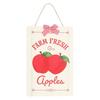 Farm Fresh Apple Hanging Sign