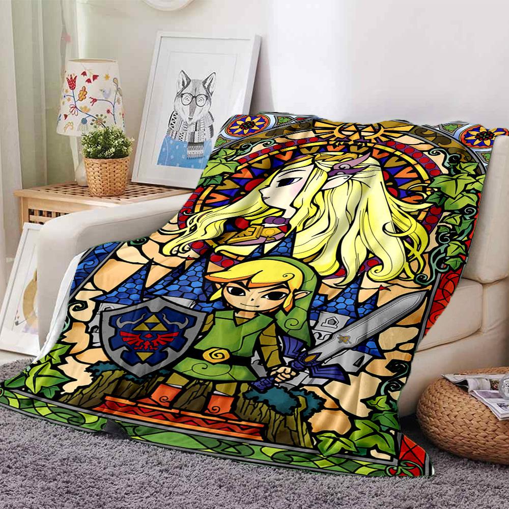 Glass Legend Flannel Blanket Super Soft Warm Cozy Blanket For Sofa Bed Office Travel Allseason Home Decor Gift