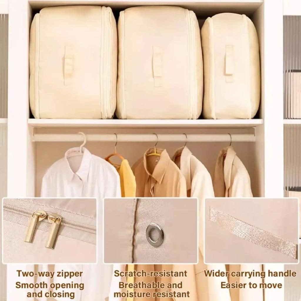 Ultra Space-saving Compression Organizer Large and Strong Motion Bags with Reinforced Handles Perfect for Quilt