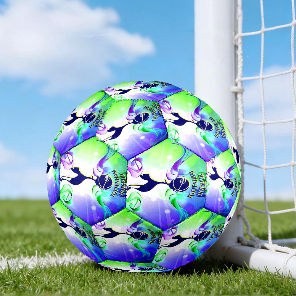 Tottenham Crest Design Printed Size 5 Soccer Balls, High-Quality, Anti-Slip, Protective Football, A Unique Gift , Birthdays, Christmas Gifts