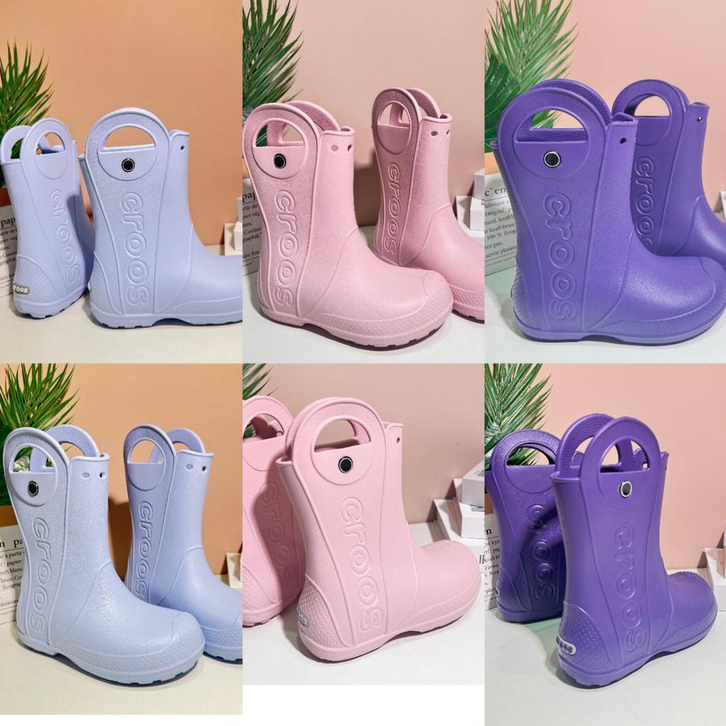 Детские непромокаемые резиновые сапоги до середины икры с нескользящей подошвой - Мягкая подошва для малышей