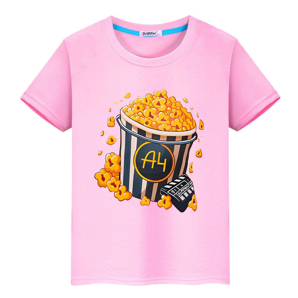 Merch A4 футболка с принтом ягненка для детей, мальчиков 10 лет, топы из 100% хлопка, футболки, Влад, A4, аниме, короткая футболка с принтом гордости, y2k, цельная одежда для девочек