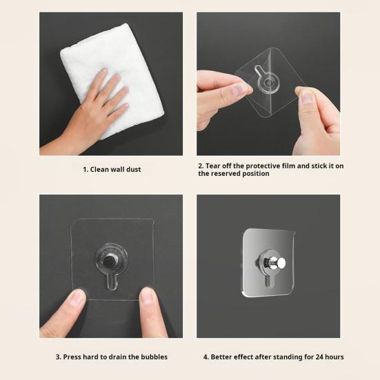 10 шт. самоклеящихся крючков без сверления, прочные, выдерживающие нагрузку, водонепроницаемые, легко устанавливаемые настенные крючки для картин с винтовыми крючками