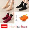 3Pairs/lot Women Winter Warm Thicken Thermal Soft Casual Solid Color Socks Wool Cashmere Home Snow Boots Velvet Home Floor Sock