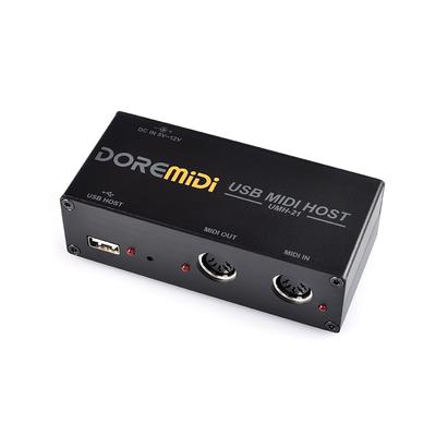 DOREMiDi Высокоскоростной USB MIDI-хост-бокс 1-вход-1-выход, 16-канальный MIDI-бокс, применимый к MIDI-клавиатуре
