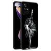 Ballet Girl Black Silicone Phone Case For Xiaomi Redmi Note 10 11 11S 12 13 4G 8 9 11T Pro 5G Plus 8T 9S 10S 12S