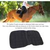 Saddle Pad for Horses Breathable Comfortable Professional Saddle Cloth Riding Equipment for Jumping Training Coffee and Black 98x57cm