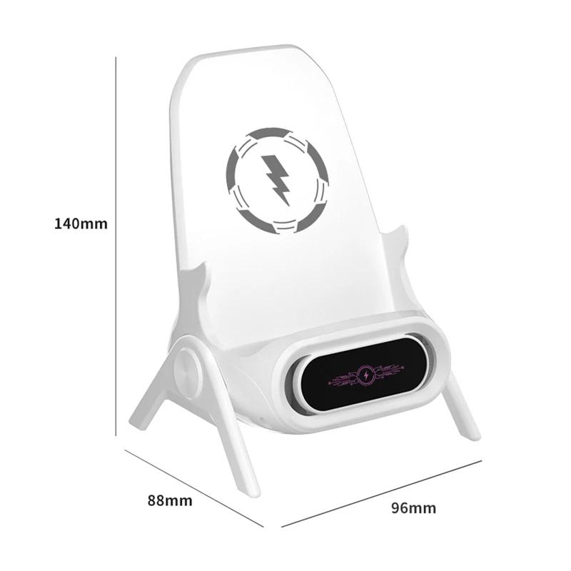 15W Mobile Phone Wireless Charger Compact Desktop Holder Convenient Fast Charging for Phone/Tablet Smart Charging Stands