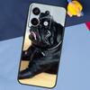 Cute Black Pug Dog Case For Xiaomi Redmi Note 13 Pro Plus Note 9 10 11 12 Pro 9S 10S 11S 12S 10C 12C 13C Coque