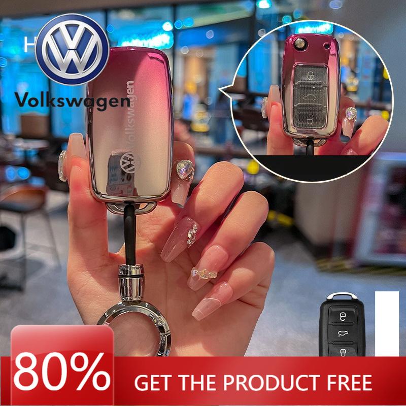 Для VOLKSWAGEN VW Чехол для ключа автомобиля из ТПУ Накладка на брелок для volkswagen vw magotan polo golf 4 3 6 5 6 mk6 passat b5 b6 b8 b7 touran bora ti