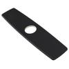 10 Inch Faucet Deck Plate Matte Black Faucet Base Plate Stylish Sink Hole Cover  Vanity Sink