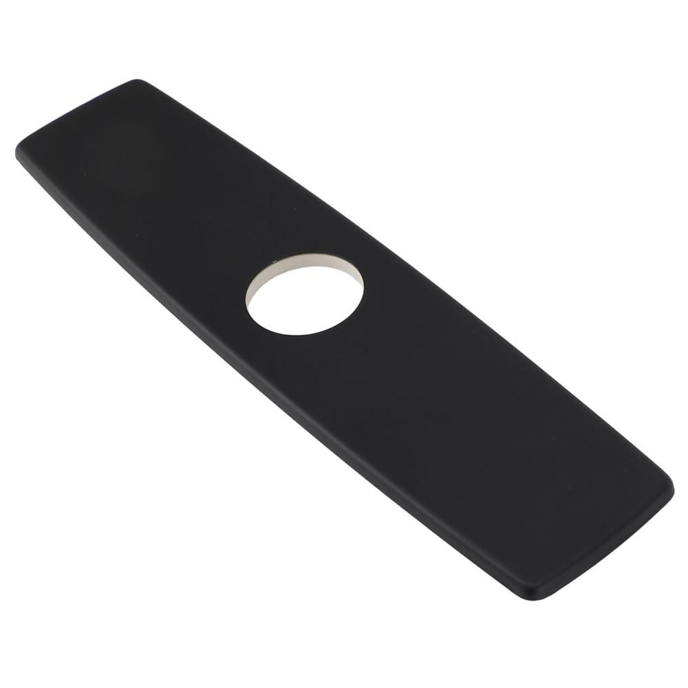 10 Inch Faucet Deck Plate Matte Black Faucet Base Plate Stylish Sink Hole Cover Vanity Sink