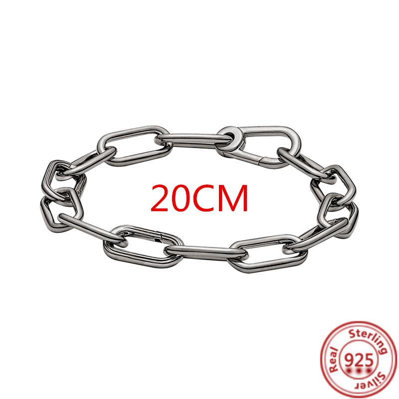 Кольцо Me из стерлингового серебра 925 пробы с круглым разъемом, двойной браслет, подходит для оригинального браслета-цепочки Me Link, ювелирные изделия