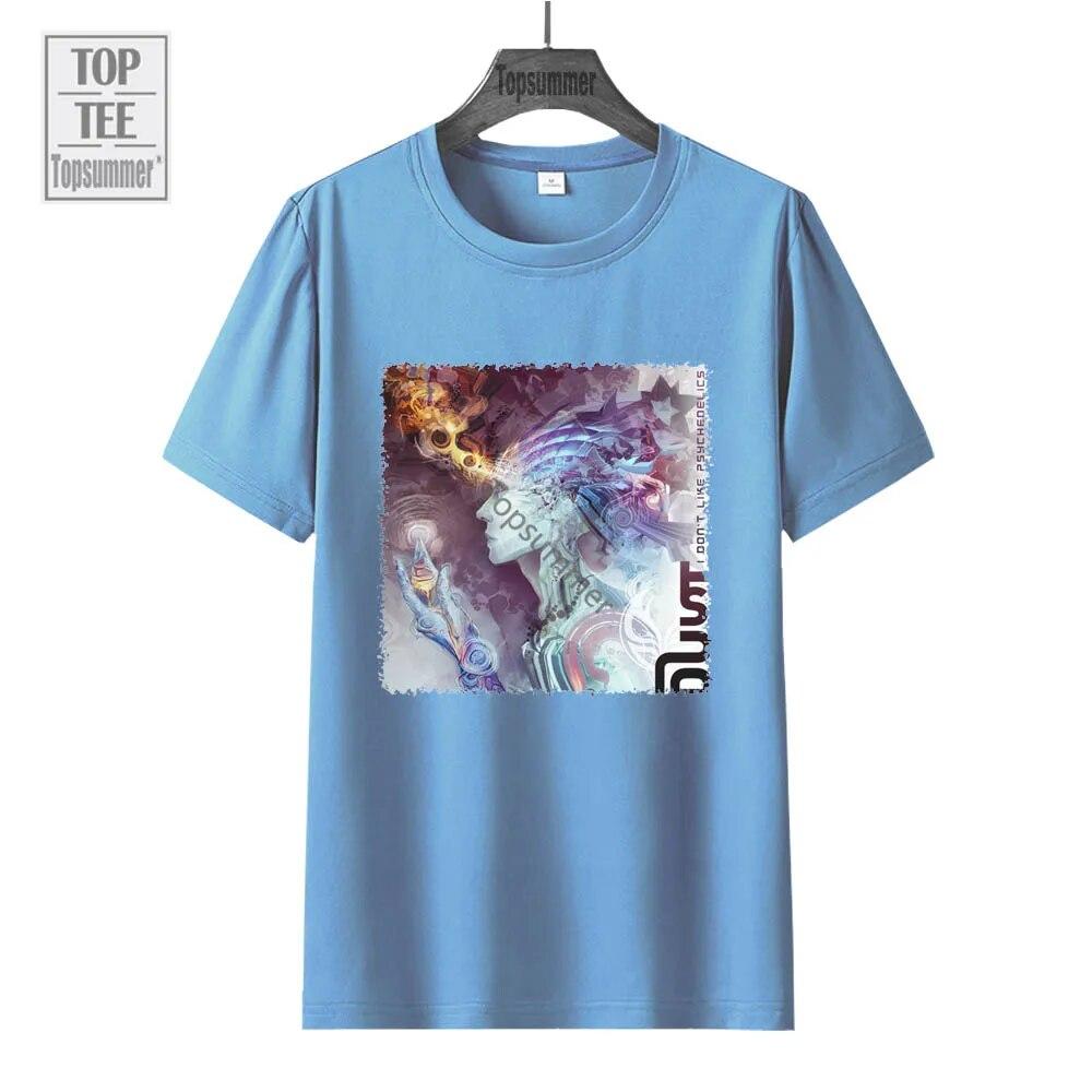 Футболка с альбомом «Я не люблю психоделики», футболка Dust Tour, унисекс, уличная одежда в стиле готики, хлопковые футболки, женский топ с короткими рукавами