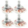 Metric Full-Size Split Shaft Control Guitar Pots, A 250K, A Curve (Set of 4)