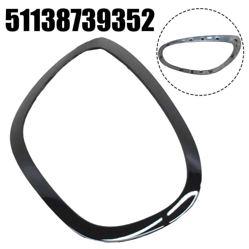 Black ABS Headlight Trim Ring For For BMW For MINI For COUNTRYMAN F60 Quick Replacement OE 51138739351 51138739352