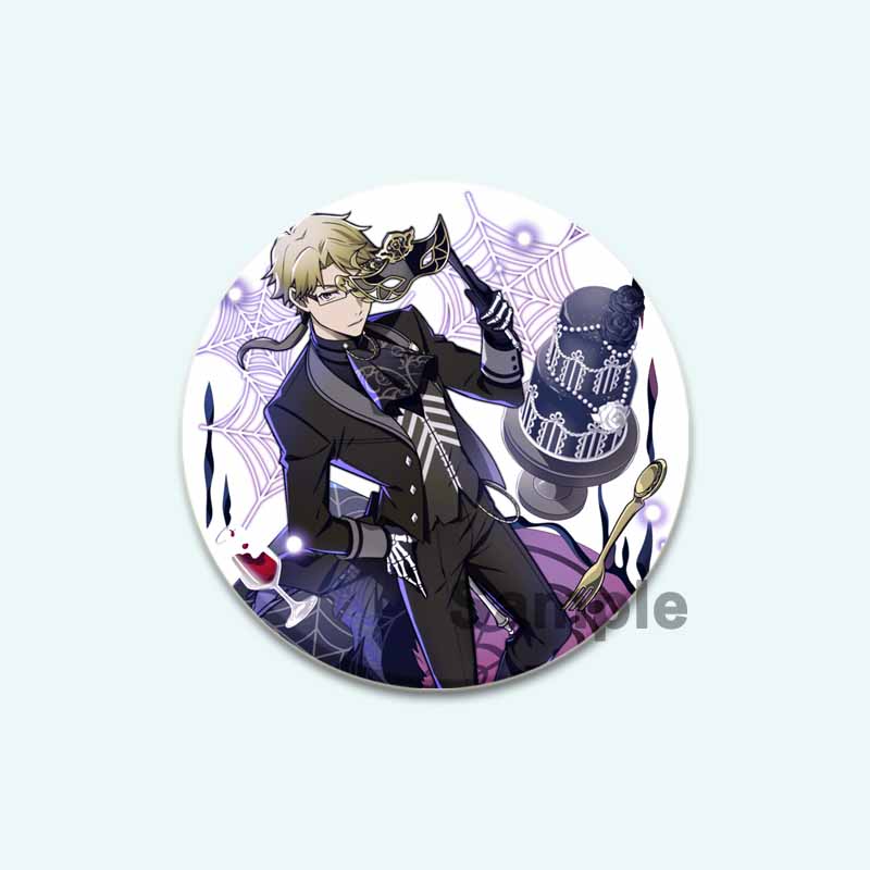 32/44/58 мм мультфильм бродячие собаки Банго HD печать брошь аниме значок вооруженное детективное агентство Дадзай Осаму круглая витрина броши булавка на лацкан ювелирные изделия