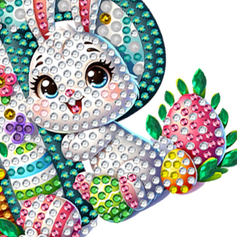 Брелок для ключей с алмазной росписью из ПЭТ-алфавита особой формы с двумя сторонами