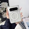 Прозрачный матовый складной чехол для телефона Puraxmax, магнитный корпус, противоударная акриловая крышка, прозрачный, белый, черный, золотой