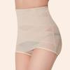 Women Shaping Brief High-waist Cross Compression See Through Breathable Holes Underwear Sexy Panties