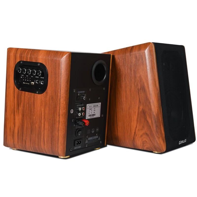 Gmtd CL02 HIFI Bluetooth 2.0 Деревянные полочные колонки Штепсель CN (адаптер в комплекте)