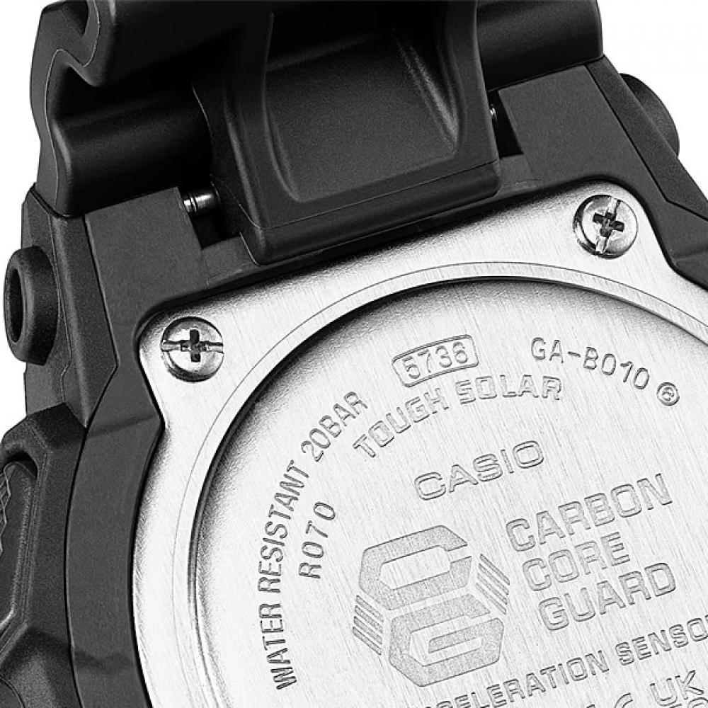Casio G Shock Черный и Электро-зеленый Ga b010beG 1ajf