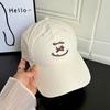 Baseball Cap Trendy With Cartoon Dog And Letter Embroidery Design For Outdoor