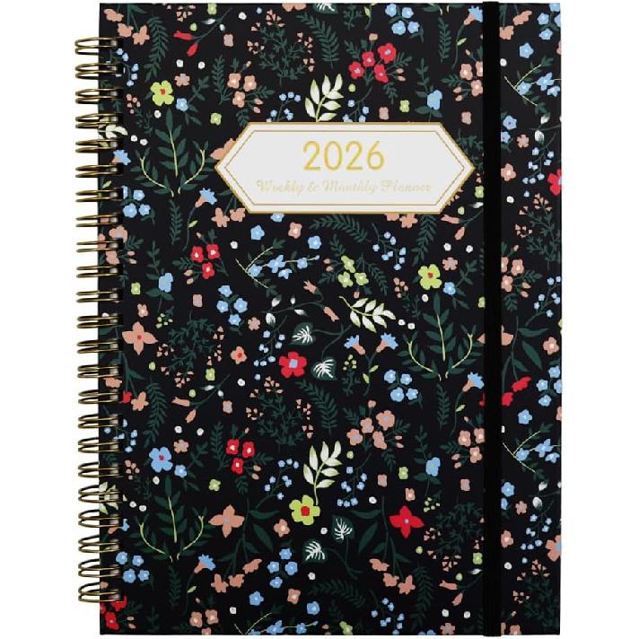 2026 Planner, Monthly and Weekly Calendar 2026, Jan.2026-Dec.2026, 8.5'' x 6.5'' with Monthly Tabs, Hardcover, Thick Paper, Back Pocket, Strong