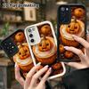 Phone Case: 2D Flat Samsung Galaxy A34 A35 M05 M06 S20 S22 S21 FE Plus 5G Layered Protective Case with Cartoon Pumpkin Head, Christmas and Halloween G