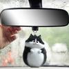 Cat Pendant Rearview Mirror Ornament Auto Interior Car Decoration Acrylic Whimsical Charm Flat
