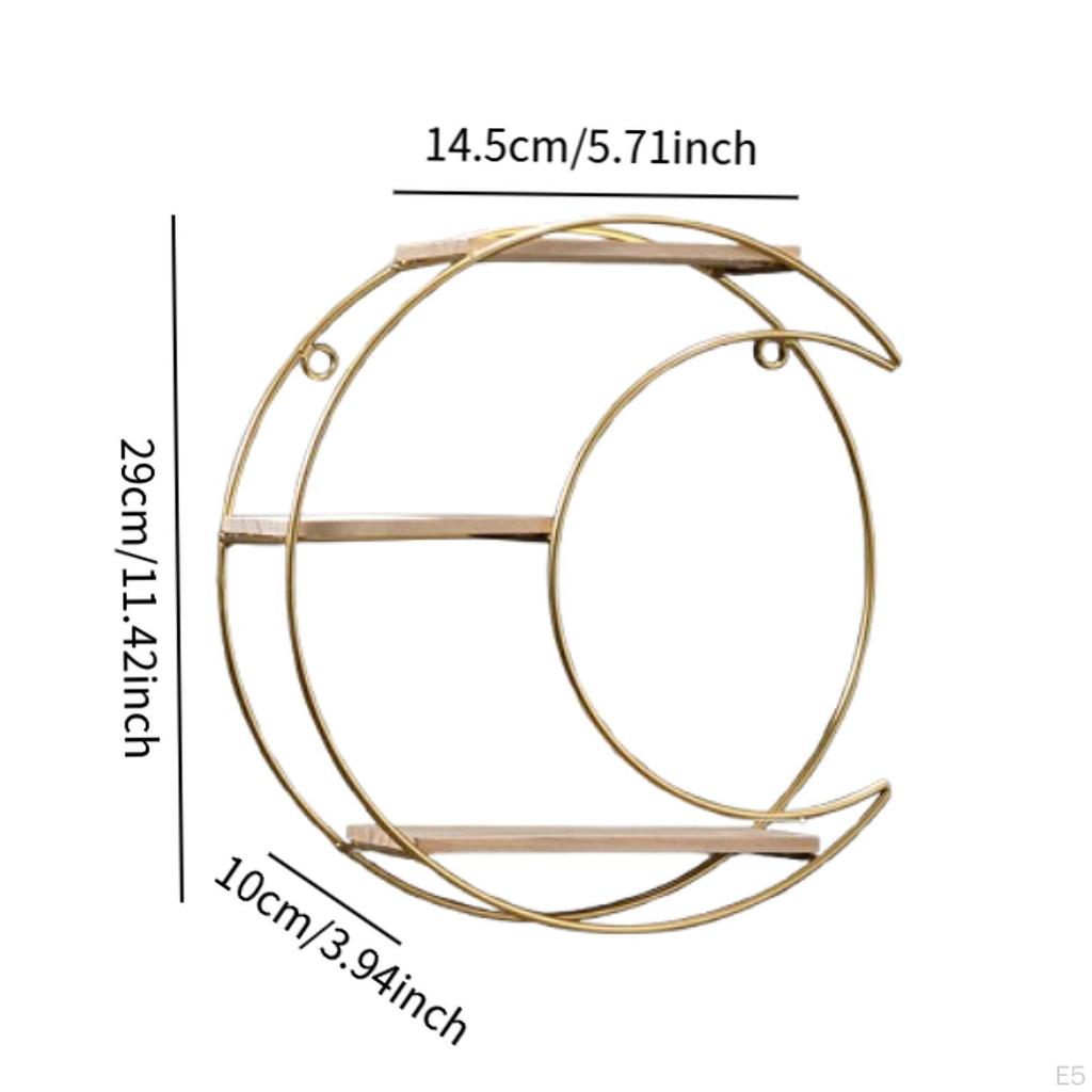 3-х уровневая металлическая настенная полка, прочный декоративный декор для предметов первой необходимости в ванной, экономит место,