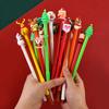 5/10/20Pcs Christmas Pens Cartoon Gel Ink Roller Ball Pen New Year Kids Gift Birthday Party Favors School Stationary Student Prize