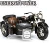 EnergyPower Changjiang 750 Vintage Bike 36cm Large Size Steel Model Deluxe Edition Handmade Finished Product Scale Retro Motorcycle Sidecar Military