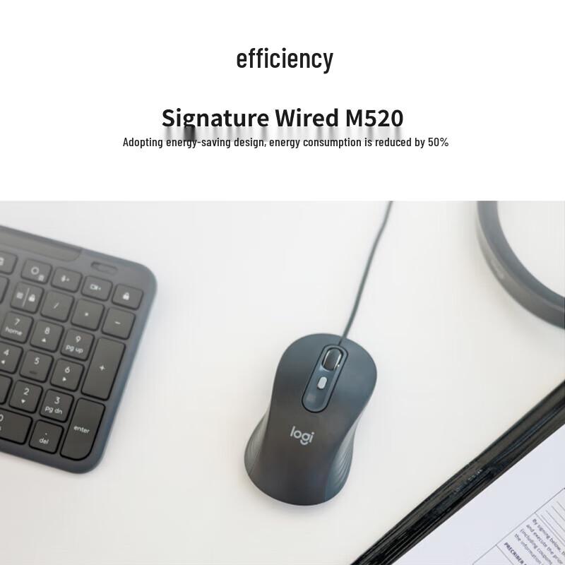 Проводная бесшумная мышь Logitech M520 USB-C