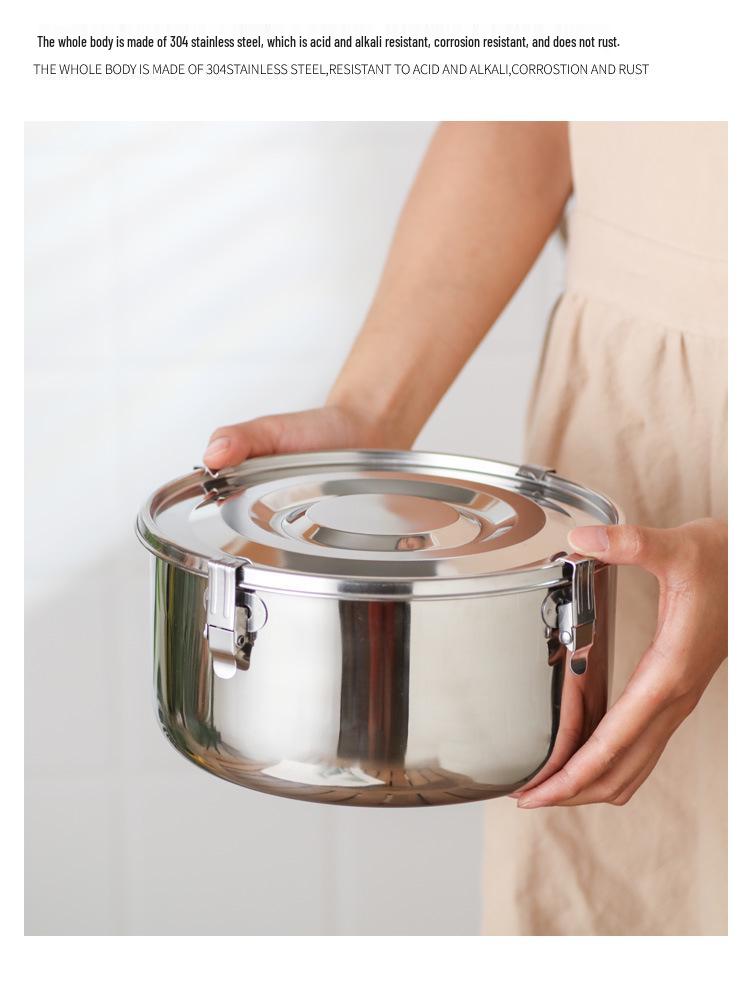 Набор корейских ланч-боксов бенто из нержавеющей стали 304 с защитой от протекания - 3 контейнера для сохранения свежести