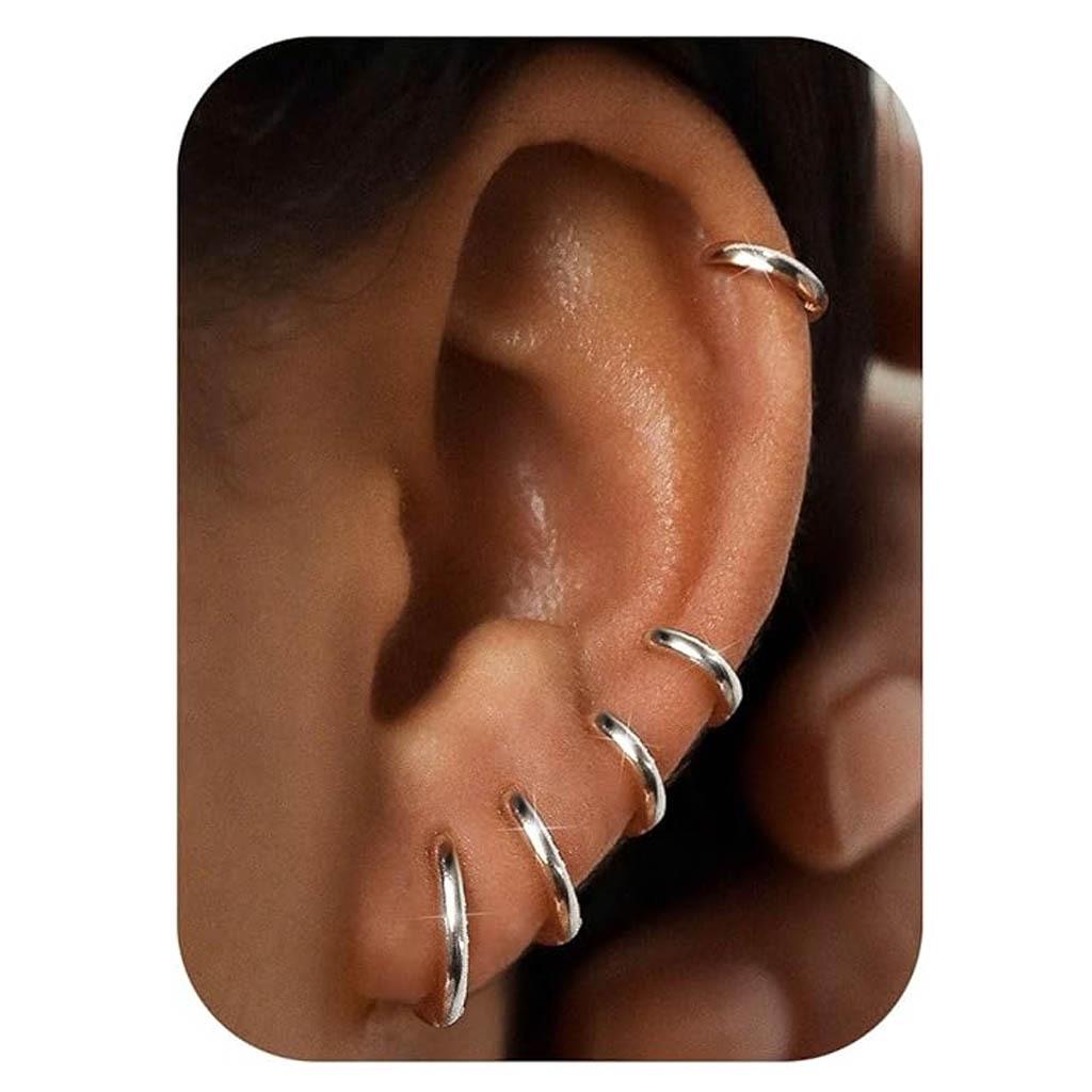 Stainless Steel Hoop and Stud Earrings: Thick, Thin, and Coil Styles
