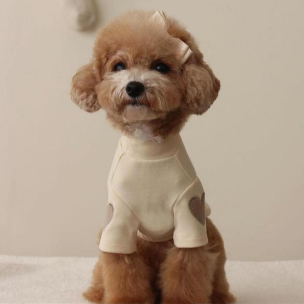 Теплая базовая футболка для собак с узором «Любовь», зимняя одежда для щенков, одежда для собак на двух лапах, для собак, щенков, кошек