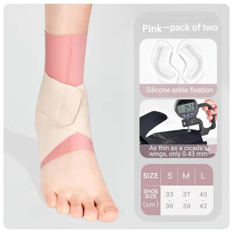 1 шт., ультратонкий высокоэластичный спортивный бандаж на щиколотку для женщин, для занятий спортом на открытом воздухе, для фитнеса и бега, регулируемые нарукавники для лодыжки