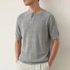 PLAYBOY Мужская футболка-henley из лиоцелла и льна