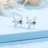Yilu Has Your Stud Earrings for Women, Simple Niche Personalized Wind Earrings, and A Silver Needle.