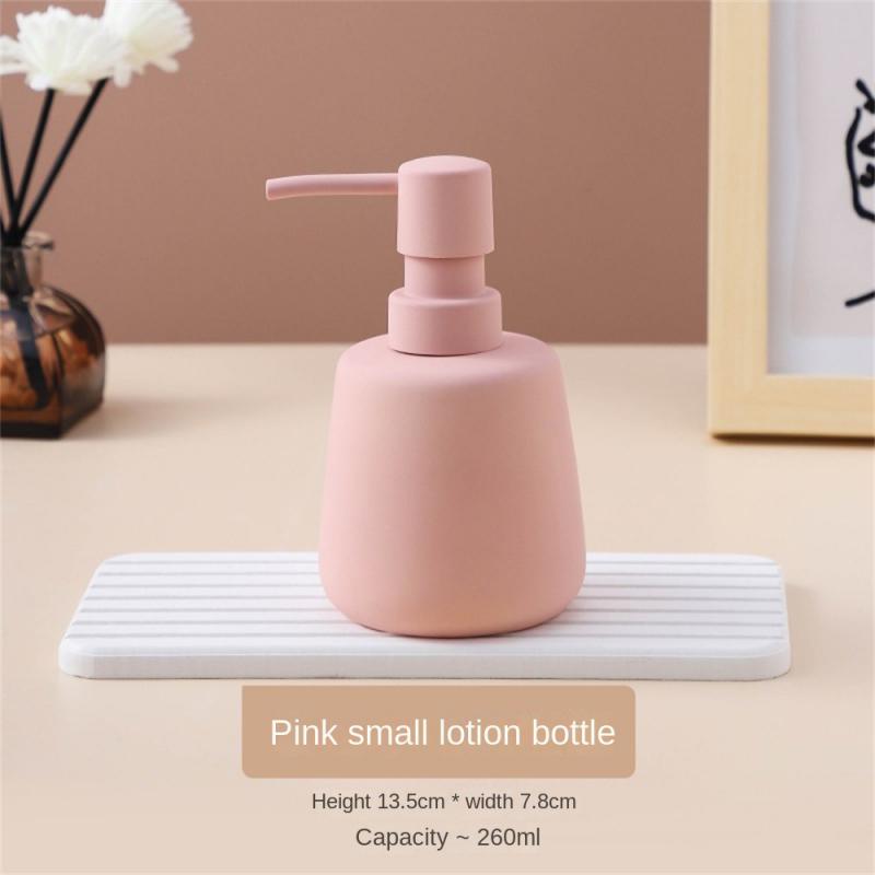 Керамическая бутылка для мытья рук, шампуня, однотонный флакон для мытья тела, дозатор для лосьона, домашний переносной дозатор мыла, аксессуары для ванной комнаты